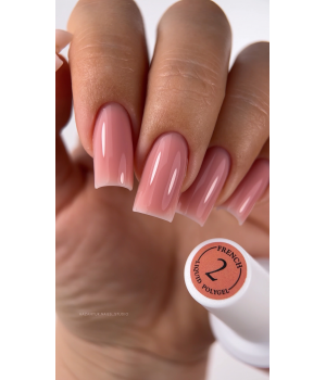 Рідкий полігель Crooz Liquid Polygel French №02, 15 мл